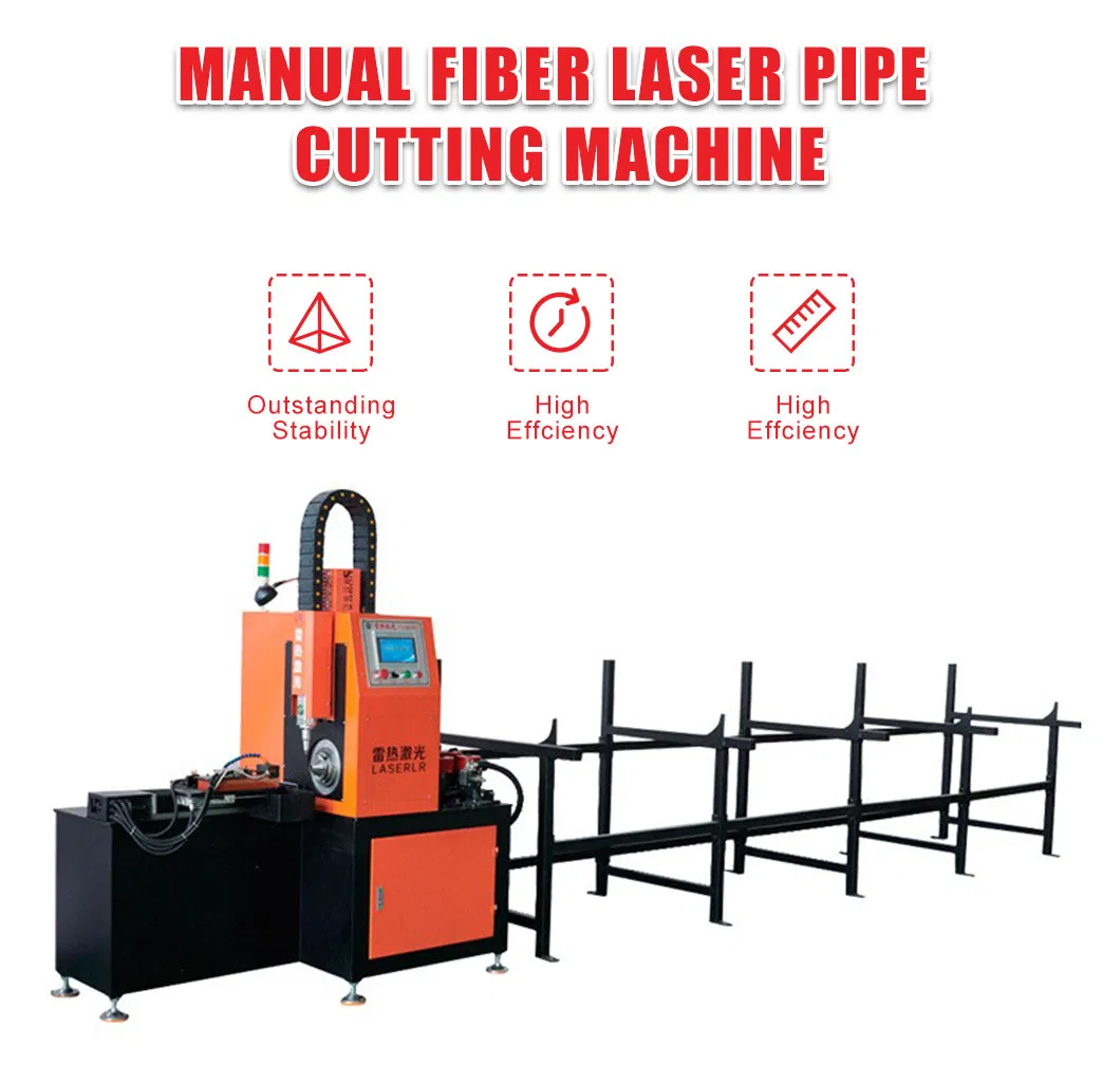 Automatic Unloading CNC Semi-Auto Feeding Metal Pipe Laser Cutting Machines Fiber Laser Cutter Machines