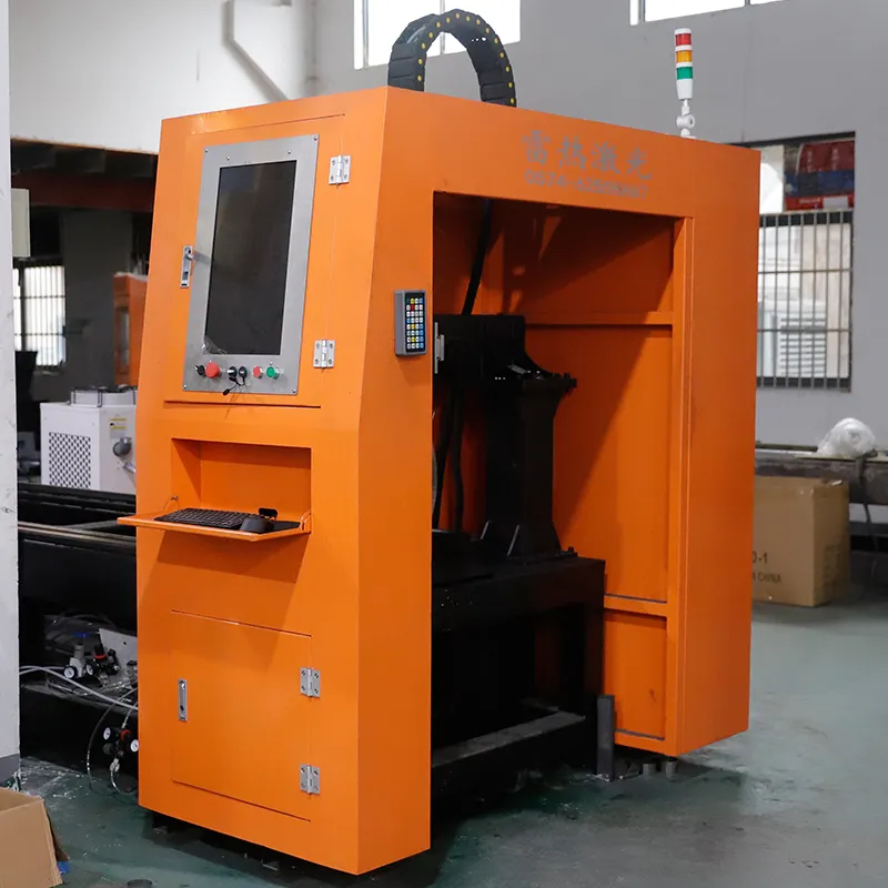 CNC Automatic Feeding Round Metal Tube Plasma Cutting Machine