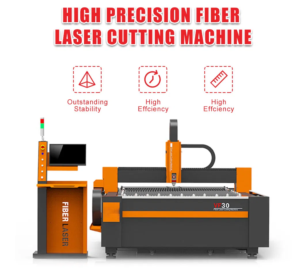 6mm 8mm Metal Sheet Mild Stainless Steel Aluminum Copper Cutter CNC Fiber Laser Automatic Cutting Plate Machine